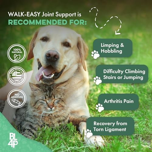 BestLife4Pets Walk-Easy Cat & Dog Pain Relief & Mobility Aid - 400 Pills