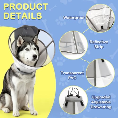 Dog Cone to Stop Licking, Soft Dog Cone Collar Alternative After Surgery