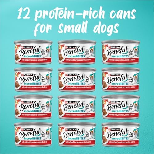 Beneful Purina IncrediBites Small Wet Dog Food in Gravy, Beef, (12) 3 oz