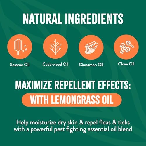 TropiClean Flea and Tick Shampoo for Dogs, Max Strength Formula, 20oz
