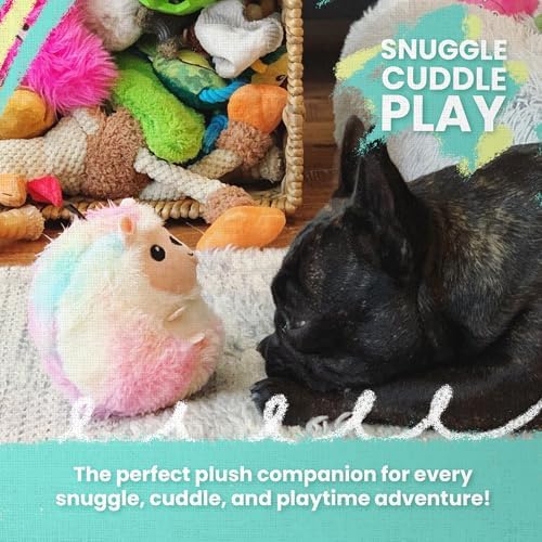 SnugArooz: Sweet Sunshine - 2-in-1 Dog Toy, Ball Hidden in The Plush, Soft Sun Character, Squeak-Crinkle, Pet Multi-Sensory Play, Cuddle-Fetch-Chew
