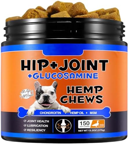 ZIXAOK Glucosamine for Dogs - Hip & Joint Supplement (150 Tablets, 13.2 oz)
