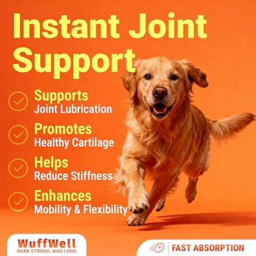 WuffWell Liquid Joint Support for Dogs, USA Made - Liquid Glucosamine