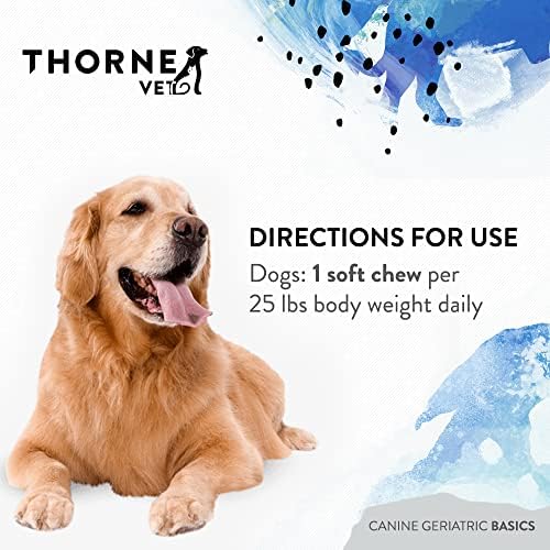 ThorneVet Heart Health Formula and Canine Geriatric Basics Soft Chews Bundle