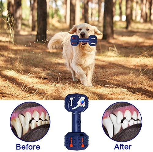 Dog Chew Toys for Aggressive Chewers,Food Grade Non-Toxic Dental Pet Toy,Tough Durable Indestructible Dog Toys for Medium Large Dogs.Blue