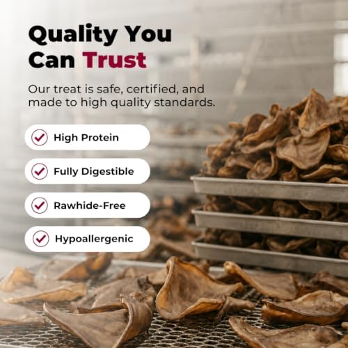 Best Pet Supplies GigaBite Pig Ears Chews for Dogs - Slivers, 1.8 lbs