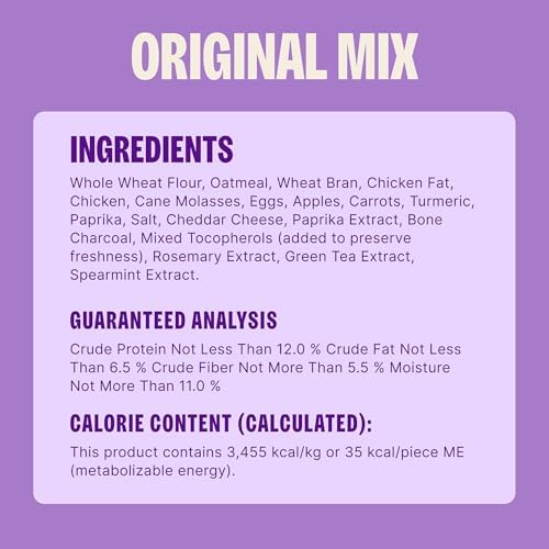 Wellness Old Mother Hubbard Classic Original Mix Dog Biscuits, Natural Training Treats, 4 Flavors, Mini Size, 20 oz Bag