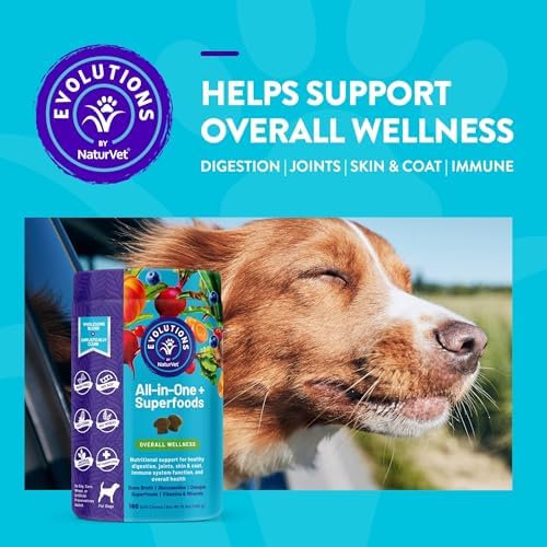 Evolutions by NaturVet All-in-One + Superfoods 180ct Soft Chews for Dogs