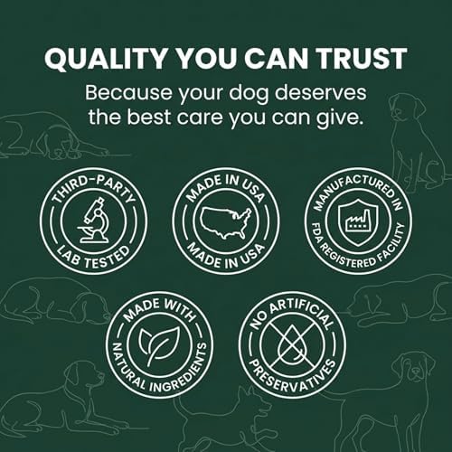 Hip and Joint Supplement for Dogs with Glucosamine, 60 Soft Chews