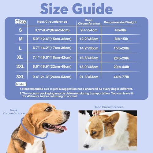 IDOMIK Dog Recovery Collar, Waterproof Soft Dog Cone After Surgery