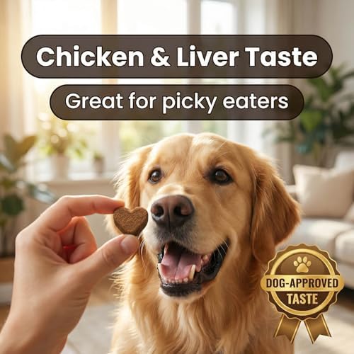 Anal Gland Supplement for Dogs, 90 Chicken Soft Chews with Fiber