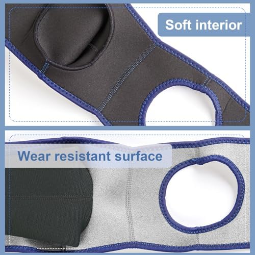 Coodeo Dog Recovery Suit, Cone Collar Alternative, Abrasion Resistant Dog Recovery Sleeve, Washable 2.5mm Thick and Waterproof, Pet Wounds Prevent Licking, Bite, Keep Dry（Grey，L