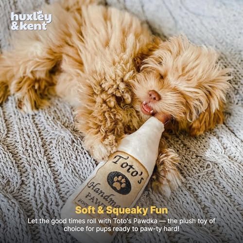 Huxley & Kent Power Plush Squeaky Dog Toy, Toto's Pawdka, Small