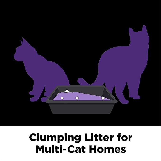 ARM & HAMMER Clump & Seal Slide Platinum Multi-Cat Clumping Cat Litter, 14-Day Odor Control, EZ Clean Technology, 18 lbs – No Scrubbing, Powerful Odor Eliminator (Pack of 2)
