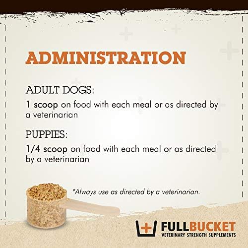 FullBucket Daily Dog Probiotic 30 Servings - Support Natural Digestion, Treat & Prevent Diarrhea - Probiotics, Prebiotics & Digestive Enzymes All in One Tasty Probiotic Powder for Dogs