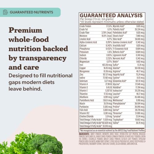 Natural Dog Company Super Greens Food Topper for Dogs, 8oz