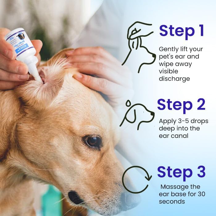 RZXEA Pet EarPro Drops, 2026 New Professional Ear Drops for Dogs and Cats, Relieves Itching (2 Bottle)