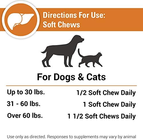 Vet Classics Liver Support Pet Health Supplement for Dogs & Cats - 60 Ct