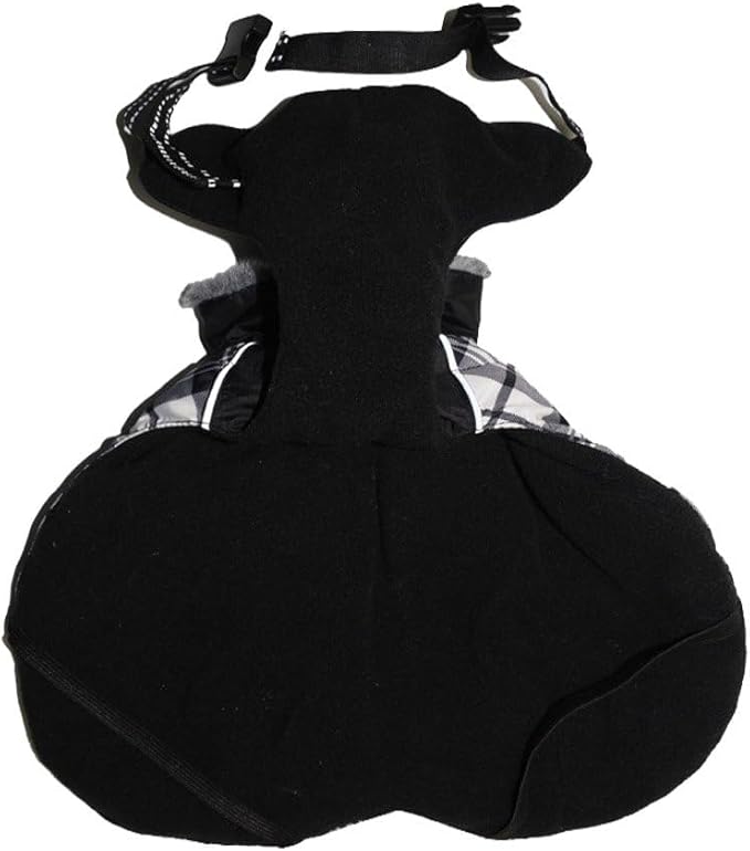 DroolingDog Dog Coats for Small Medium Dogs Winter Jacket Outdoor Stylish Clothes with Nylon Waterproof Material and 100% Polyester Fleece Lining, Black, 3XL