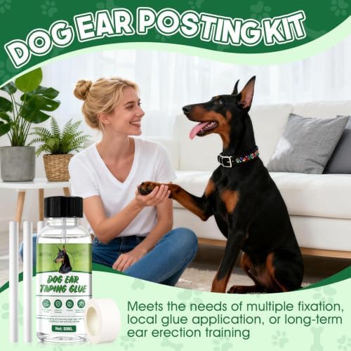 Doberman Ear Posting Kit, Waterproof, Long-Lasting, Easy Wash off with Soap