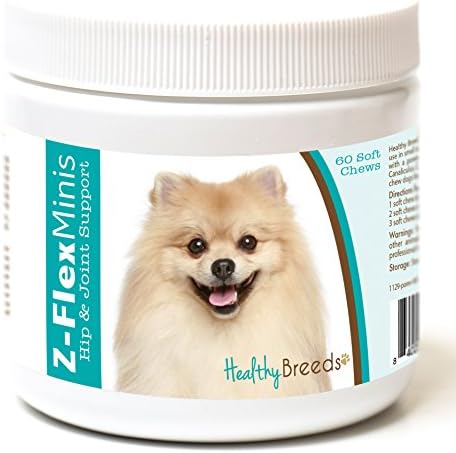 Healthy Breeds Pomeranian Z-Flex Minis Hip and Joint Support Soft Chews 60 Count