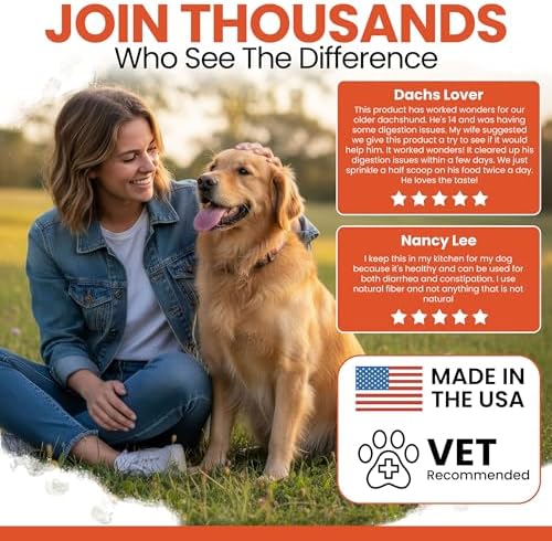Organic Pumpkin Powder for Dogs, 16 oz w/ 5 cc Scoop for Digestive Support