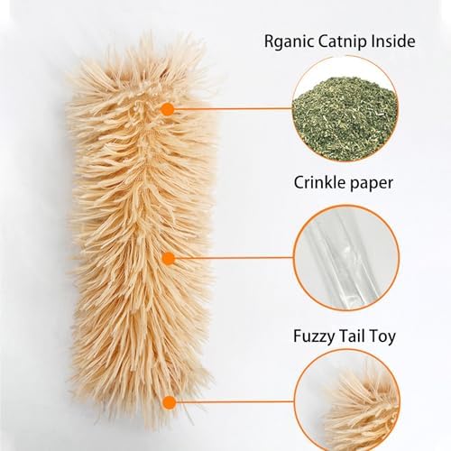 Cat Toys Pillows, Soft and Durable Catnip Toys with Crinkle Sound Inside，