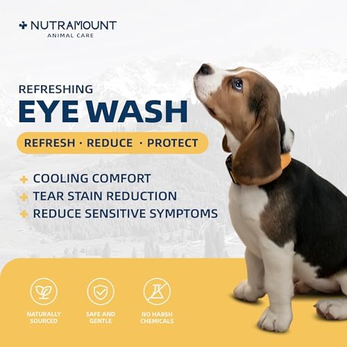 Eye Wash for Dogs, Cats, and Livestock 150ML/5 fl. oz Mild Botanical Formula Reduces Tear Staining 1 Piece