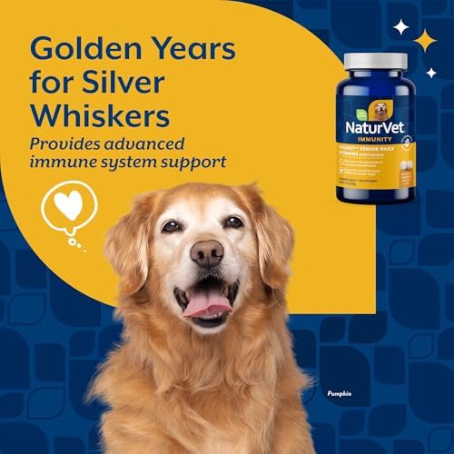NaturVet VitaPet Senior Daily Vitamin Dog Supplements - 60 Ct