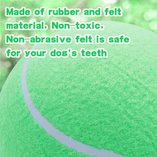Banfeng Giant 8" Dog Tennis Ball Big Pet Toys Outdoor Sports Ball Interactive Dog Toy for Small Medium Large Dog(Green)