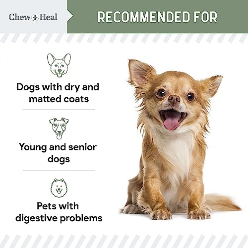 All in 1 Dog Vitamins and Supplements, 120 Soft Chew Multivitamins with Glucosamine, Probiotics, Omega Fish Oil -for Skin, Coat, Hip, Joint & Gut Health -Senior, Puppy, Large & Small Dogs