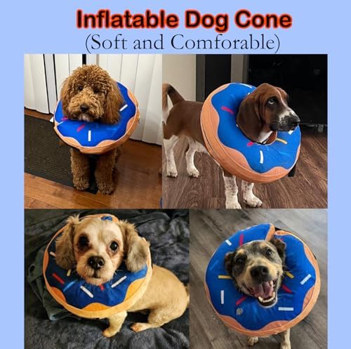 Soft Inflatable Cone Recovery Collar for Dogs and Cats After Surgery