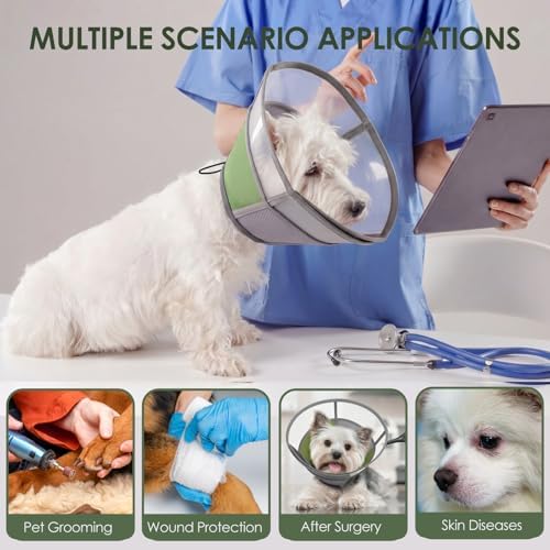AOFITEE Dog Cone Collar, Soft Cone for Dogs to Stop Licking