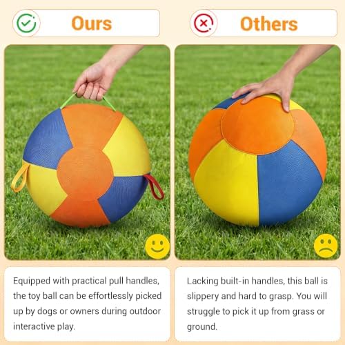 22" Herding Ball for Dogs & Horses, Inflatable PVC Training Toy