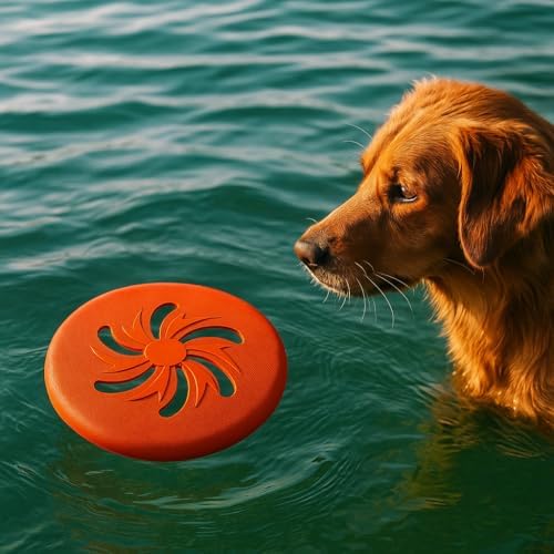 Dog Flying Disc Large EVA Material Pet Toy Outdoor Fetch Training Disc Durable Bite Resistant Safe on Teeth Lightweight Floating Interactive Disc (Green)
