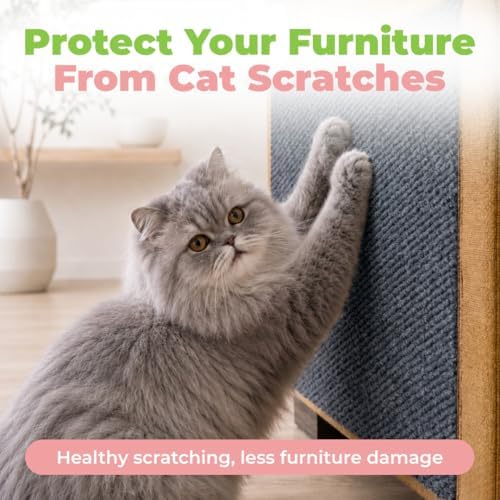 Catify Peel & Stick Cat Scratching Mat - Gray, L:39"