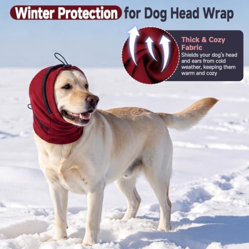 Nanaki Noise Reduction Dog Earmuffs,Calming Pads for Easy Grooming,Red,XL