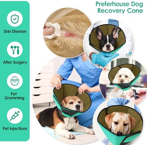 Soft Dog Cone for Large Dogs, Cone for Dog to Stop Licking