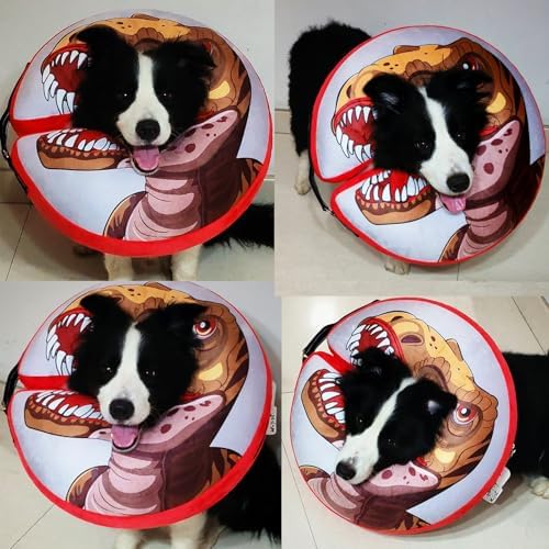 BEAUTYZOO Dog Cone Collar Alternative After Surgery,Pet Neck Donut E‑Collar