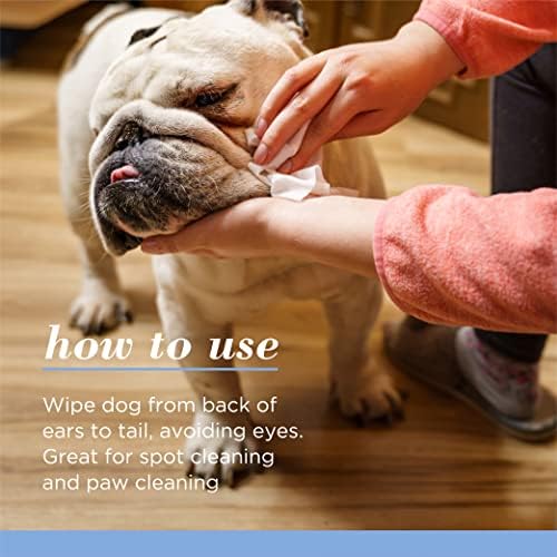 Burts Bees for Pets Gentle Cleansing Puppy Wipes, Buttermilk, 50 Ct, 6-Pk