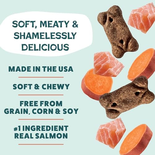 Shameless Pets Reelin' Salmon Meaty Tenders, Soft Dog Treats, 8oz