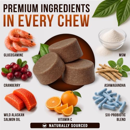 Turkey Tail Mushroom for Dogs - 250 Chews - Dog Lipoma Mushroom Supplement