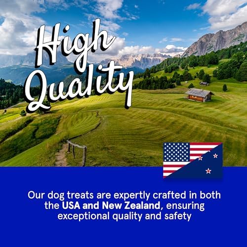 TRMC Real Meat Dog Treats - 12oz Bag of Bite-Sized Air-Dried Lamb Jerky for Dogs - Grain-Free Jerky Dog Treats, Free-Range, Grass Fed Lamb - All-Natural High Protein