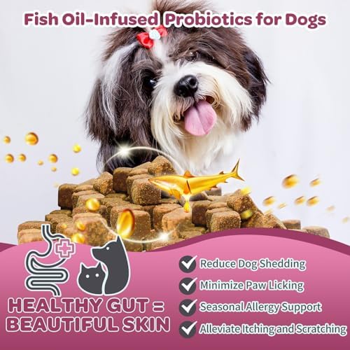 NATURE TARGET Probiotics for Dogs, 120 Soft Chews, Chicken Flavor