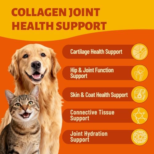 5-Type Liquid Collagen for Dogs & Cats, Chicken Flavor, 2 oz