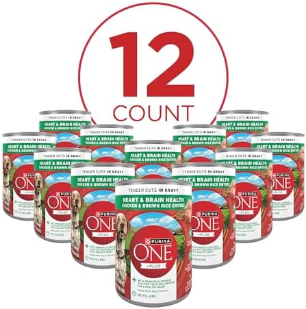 Purina ONE Tender Cuts Heart & Brain Health Wet Dog Food, 13 oz. Can