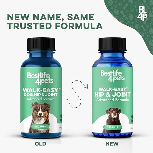 BestLife4Pets Large Breed Hip and Joint Supplement for Dogs - 180 Pills