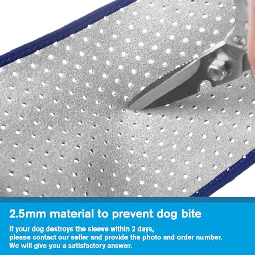 Coodeo Dog Recovery Sleeves, Cone Collar Alternative, Abrasion Resistant Dog Recovery Suit, Washable 2.5mm Thick and Waterproof, Pet Wounds Prevent Licking, Biting (Grey, 2XL)