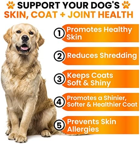 Omega 3 for Dogs - Fish Oil for Dogs Chews - Allergy and Itch Relief