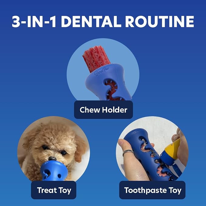 SuperPaw Dog Dental Chews (Berry, S) & Chew Holder (S) Bundle Kit